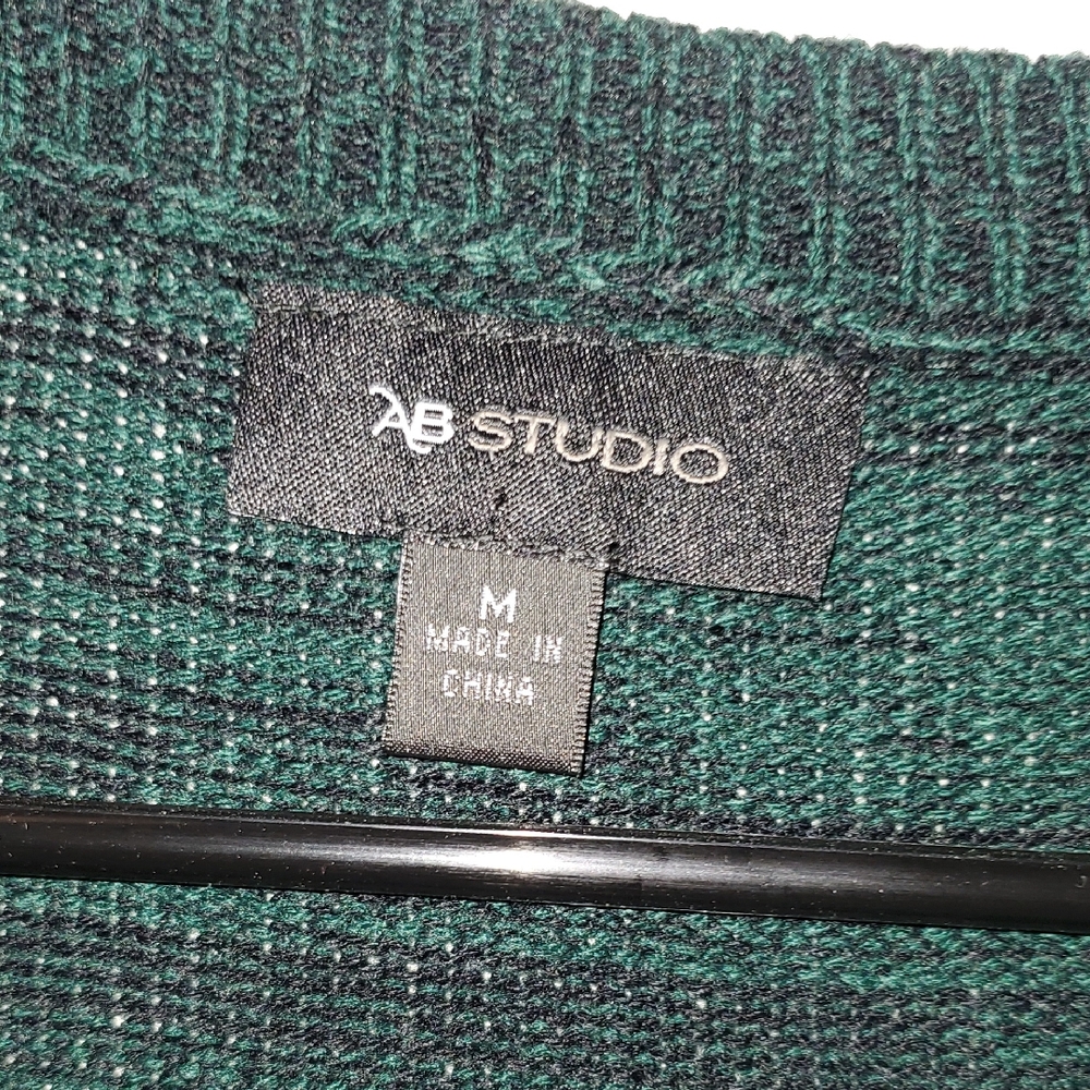 AB Studio Womans  Dark Green Knit Sweater